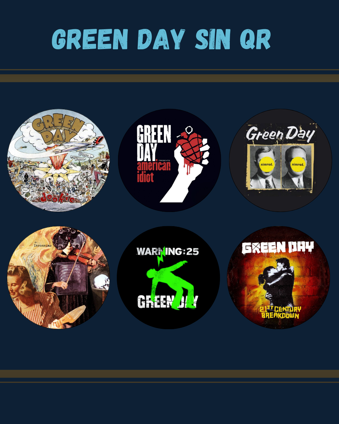 Posavasos Green Day (Pack de 6)