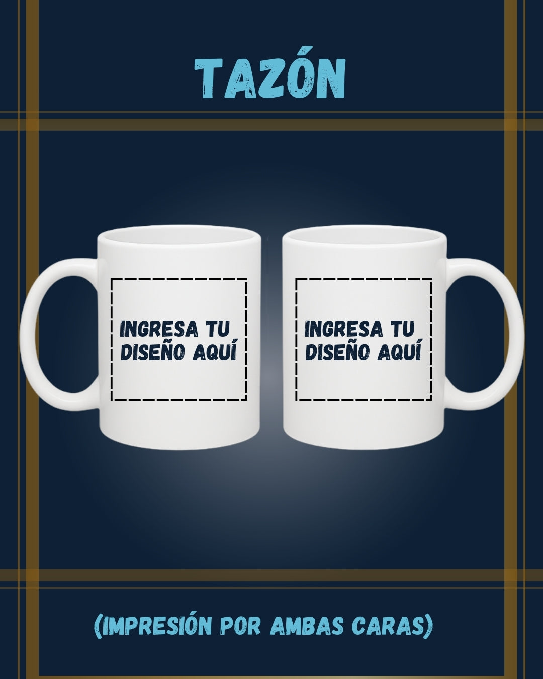 Tazones (impresion ambas caras)