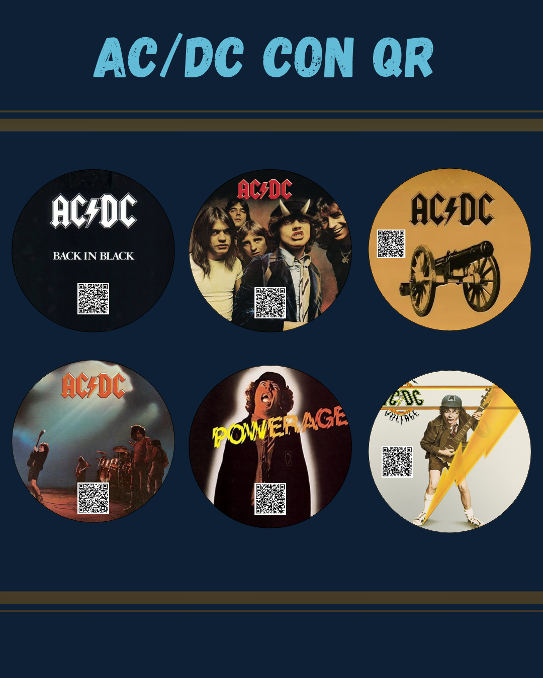 Posavasos Rock (Pack de 6)