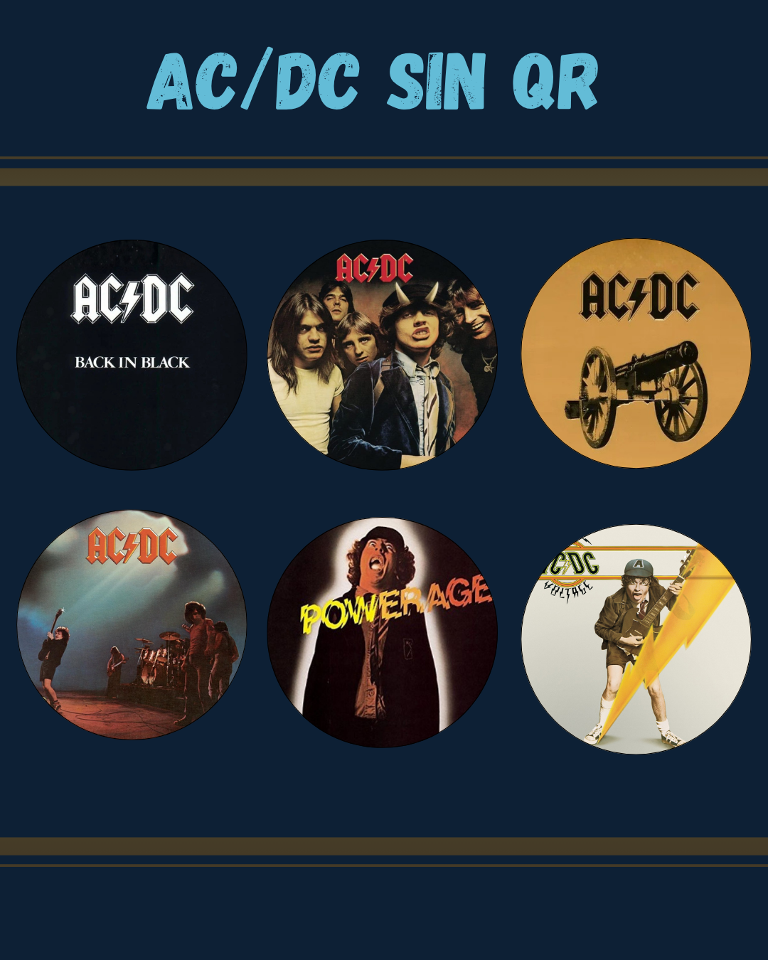 Posavasos Rock (Pack de 6)