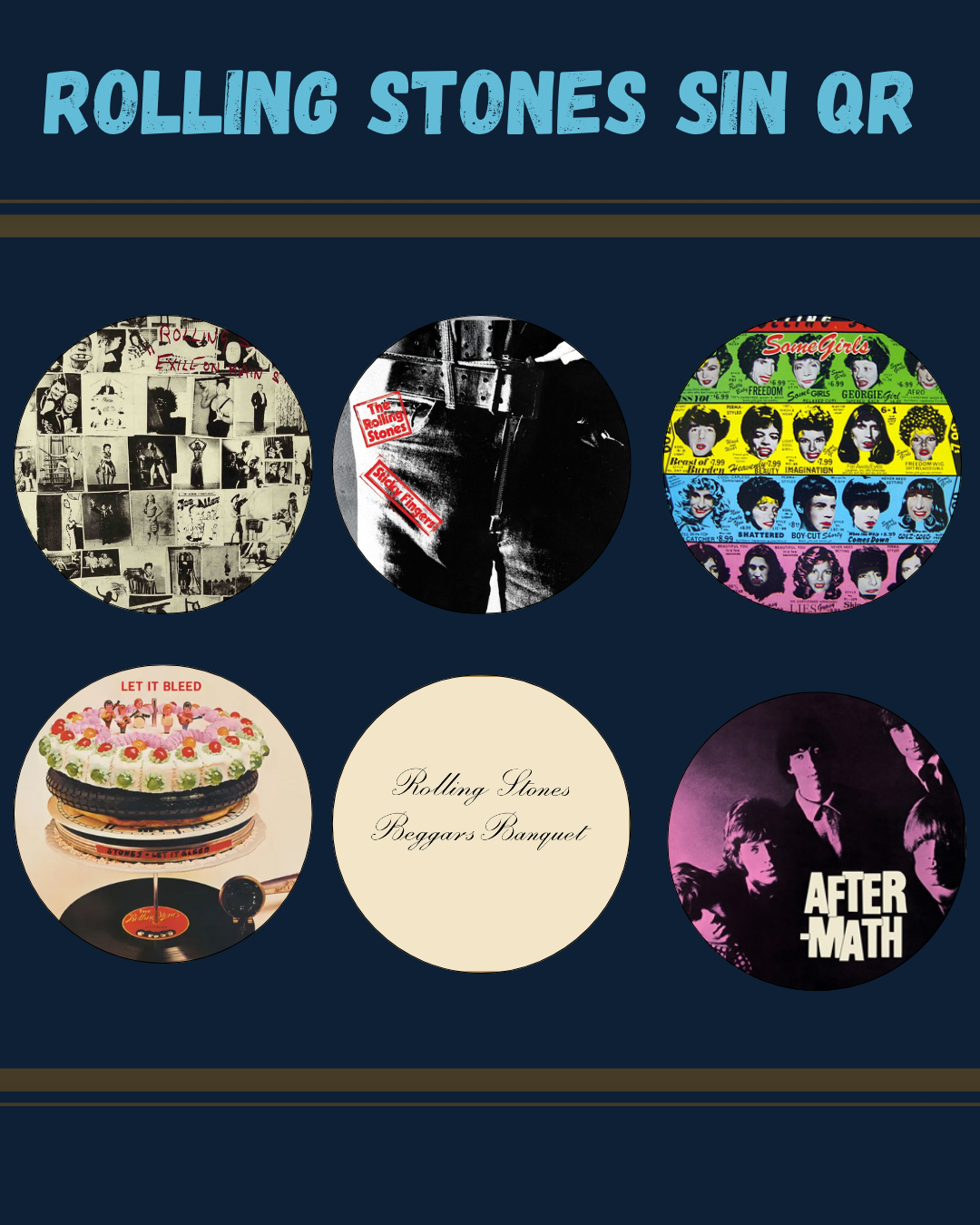 Posavasos Rock (Pack de 6)