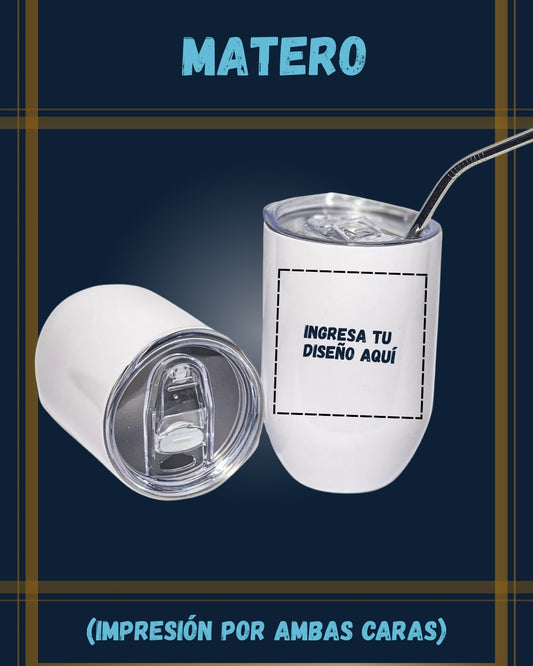 Matero (320 ml) + Bombilla de metal